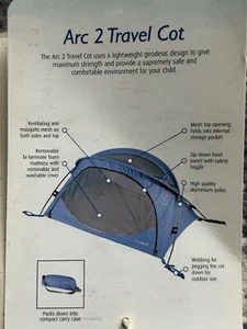 LittleLife Arc 2 Travel Cot - Picture 1 of 7
