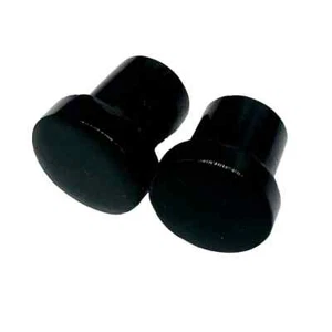 Black obsidian Single Flare Ear Plugs, Handmade PAIR  Size 3MM 8g to 25MM & More - Picture 1 of 4
