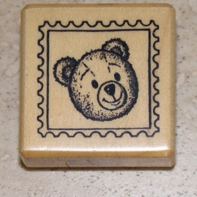 STEMPEL-GALERIE Stempel -- Teddymarke - Teddy -- ca. 4x4 cm - Nr. 20059 - NEU - Briefmarke