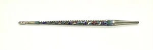 "Antiguo bolígrafo de esmalte de plata esterlina imperial ruso 12 g 6,1/4""" - Imagen 1 de 12
