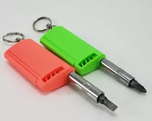 2 Boxerwerkzeuge 6 Stck. Power Bit Driver Schlüsselanhänger, 2 enthalten grün & rosa - Bild 1 von 5