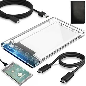 USB 3.1 Type C (10Gbps) Hard Drive Enclosure for 2.5 Inch SATA III HDD/SSD