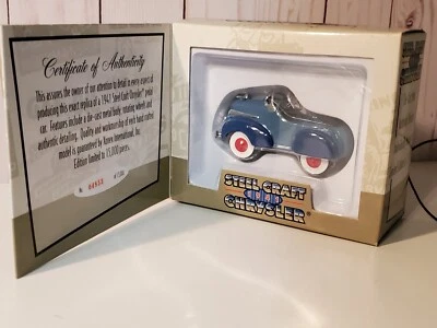Xonex 1941 Steel City Chrysler Scale Diecast Pedal Car 1998 Limited Edition - Image 1 of 3