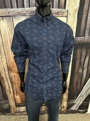 Camisa Vintage Iceberg Azul com Botões Tamanho XXL Nova com etiquetas $170 Itália Mickey Mouse Disney - Imagem 1 de 4