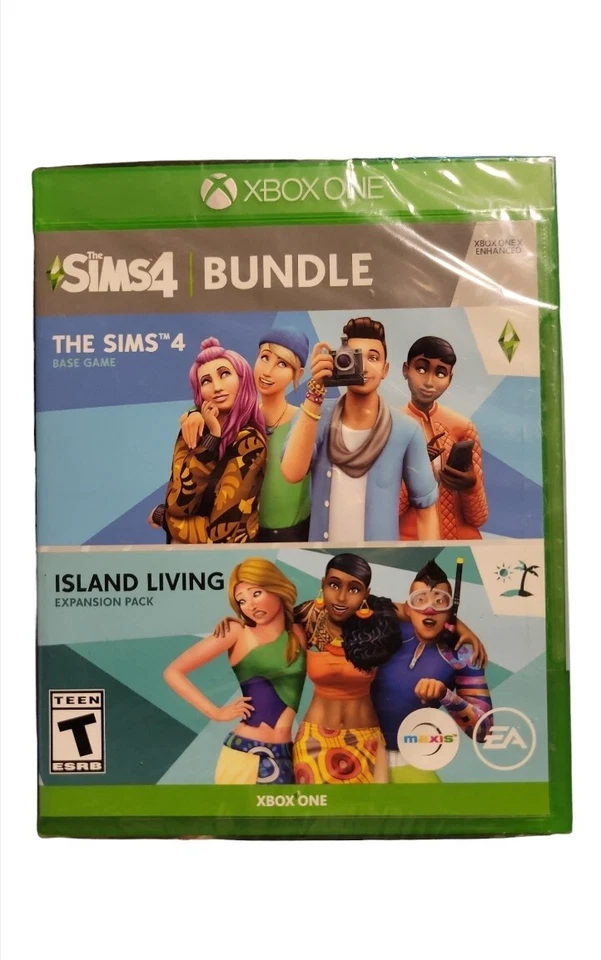Brand New The Sims 4 Bundle Base Game, Island Living Expansion Pack Xbox One X  - Image 1 of 1