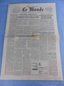 JOURNAL DE NAISSANCE ANNIVERSAIRE du 27 mai 1965 LE MONDE 27/05/1965 - Imagen 1 de 1