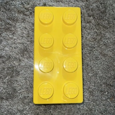 LEGO Storage Container Brick Box Case Yellow New With Packaged Legos - Image 1 of 3