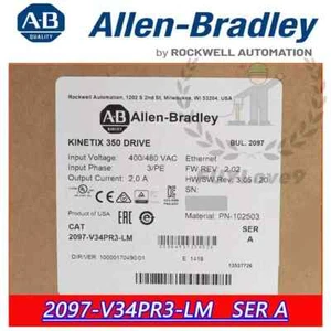 2097-V34PR3-LM Kinetix 350 Servo Driver New Factory Sealed AB 2097-V34PR3-LM - Picture 1 of 1