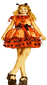 Halloween Ladybug Costume Dress Party Play Disguise Toddler 2t Red Black 3 Piece - Picture 1 of 8
