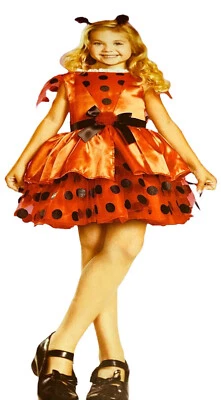 Halloween Ladybug Disfraz Vestido Fiesta Juego Disfraz Niño 2t Rojo Negro 3 Piezas Foto 1 de 4