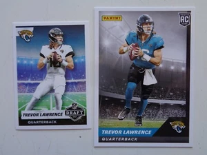 2021-2022 Trevor Lawrence novato radiocontrol Panini tarjeta y pegatina lote de 2 - Imagen 1 de 2