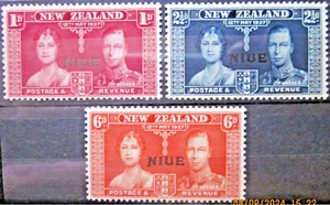 NIUE ~ S.G. 72 - 74 ~ 1937 CORONATION STAMPS ~ MNH #04202 - Picture 1 of 1