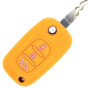 Custodia cover silicone chiave per Renault Twingo III Clio III Fluence Smart 453 - Foto 1 di 4