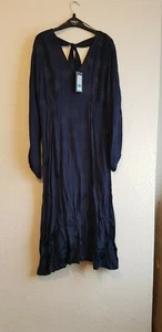 Ladies maxi dresses size 14 Full Sleeve Navy From M&S - Picture 1 of 5