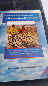 MOUNTAIN BIKE ADVENTURES IN NORTHWESTERN PENNSYLVANIA GUIDE BOOK W/MAP HOLDER - Picture 1 of 2
