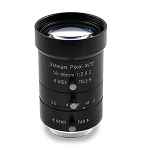 Industrial Camera Manual Focusing Lens C-Mount w/ IR Filter Focal Max 12-120mm - Picture 1 of 39