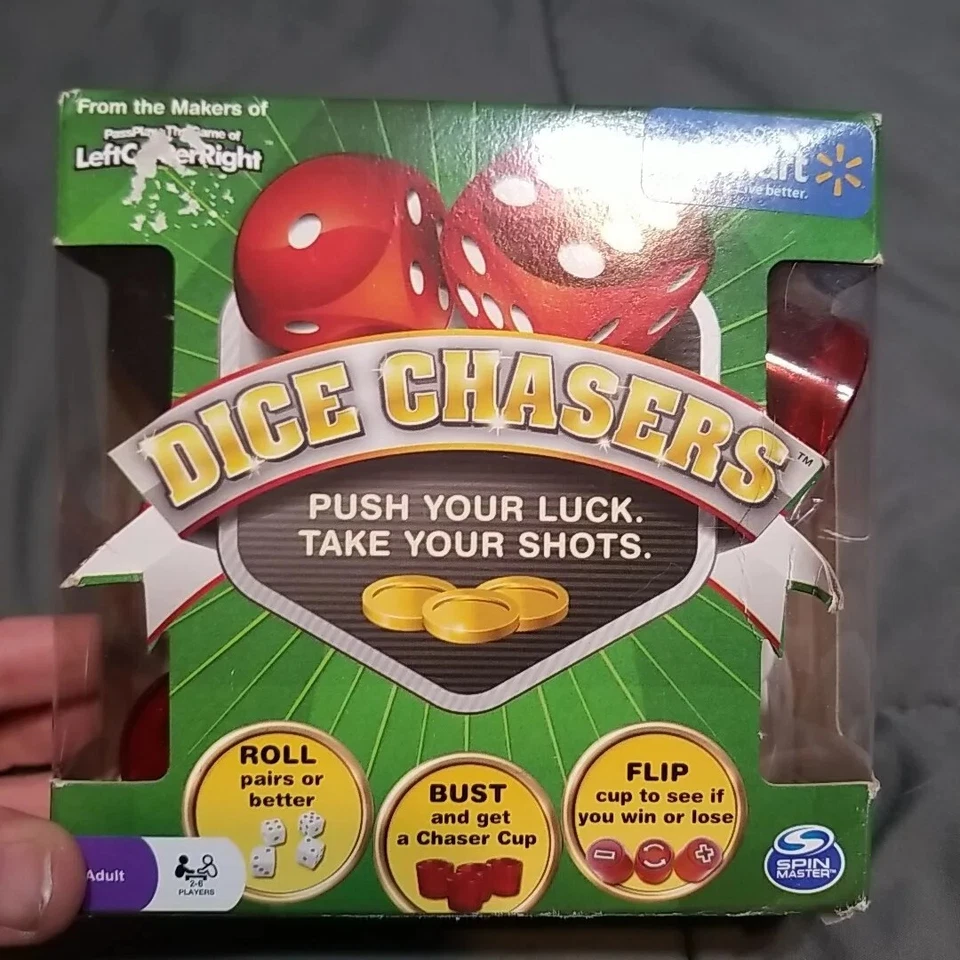 Dice Chasers Game, Push Your Luck And Take Your Shots Adults - Image 1 of 3