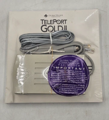Global Village TelePort Gold II Modem for Performa Macintosh BRAND NEW SEALED! - Image 1 of 2