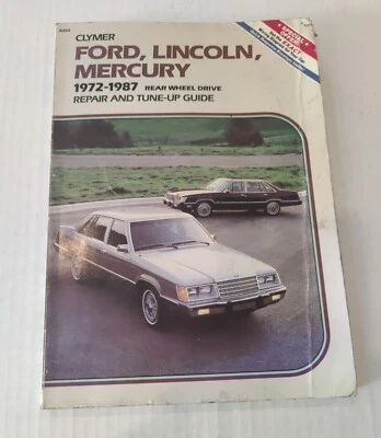 Cylmer Ford Lincoln Mercury 1972-1987 Rueda Trasera Drive Reparar Y Tune Up Guía - Imagen 1 de 4
