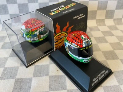 1/8 MINICHAMPS 398 080056 AGV  REPLICA HELMET ROSSI MOTO GP MISANO 2008 “HOUSE” - Image 1 of 4