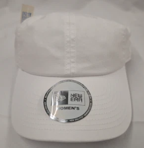 New Era 9TWENTY Adjustable Strapback Hat Blank White Cap Womens Brand New - Picture 1 of 4