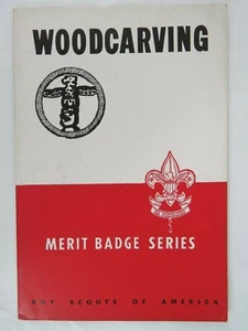 Tallada en madera vintage 1937 Boy Scouts of America insignia de mérito serie BSA - Imagen 1 de 5