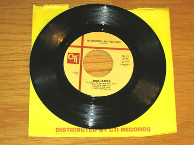 FUNK 45 RPM - BOB JAMES - CTI 31 - "WESTCHESTER LADY" Parts One & Two Foto 1 de 2