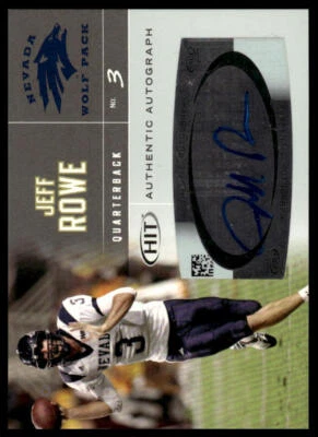 2007 SAGE HIT #A6 Jeff Rowe Autographs - Image 1 of 2