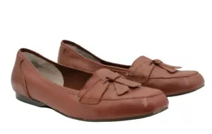 Array Loafer Size 12 Brown Hamilton Supple Kidskin Leather Slip On Comfort - Picture 1 of 6