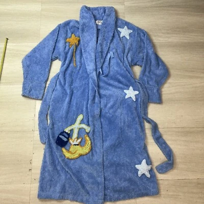 Vintage Canyon Group Chenille Disney Fantasia Robe Coat Kimono Light Blue Large - Image 1 of 4