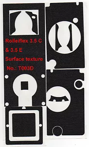 Rolleiflex 3.5C / 3.5E replacement skin cover pre-cut self-adhesive!