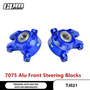 GPM 7075 Alu Front Steering Blocks &Oversize Bearing For TRAXXAS 1/8 JATO 4X4VXL - Bild 1 von 7