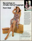 1974 Woman sexy legs Nair Amelia Earhart luggage retro photo print ad adl81