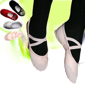Ballettschuhe ROSA Ballerinas Tanzschuche Ballet Ballettschläppchen Schuhe Tanz - Bild 1 von 1