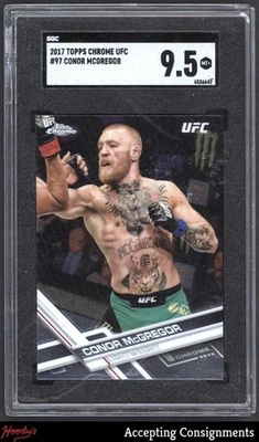 2017 Topps Chrome UFC #97 Conor McGregor SGC 9.5 MINT+ - Image 1 of 2