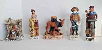 5 Cyrus Noble Gold Mine Decanters HAAS BROS, Empty - Image 1 of 4