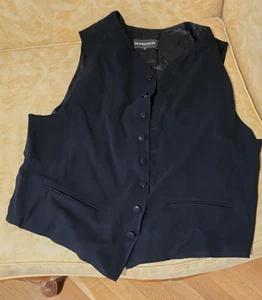 Ann Demeulemeester Men's Wool Blue Black Vest. Size L. - Picture 1 of 11