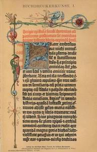 Beginning of the Bible, facsimile of the original......Print...1894 - Picture 1 of 1