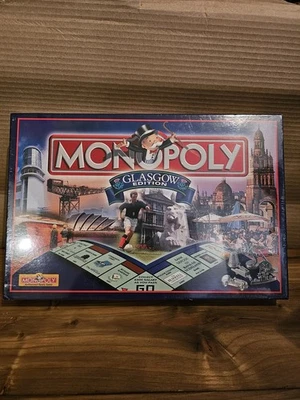 Vintage (new and factory sealed) MONOPOLY (GLASGOW Edition) Scotland Board Game  - Image 1 of 4