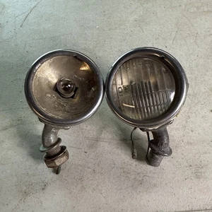 Small Chrome Fender Light 1930's Bolt On One Missing Lens - Picture 1 of 11
