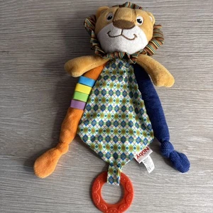 Nuby ~ Lion Teether & Comforter Teething Blanket ~ Sensory Toy - Picture 1 of 9
