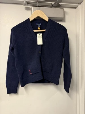 Polo Ralph Lauren Kids Sweater Navy Blue 12-14 - Image 1 of 4