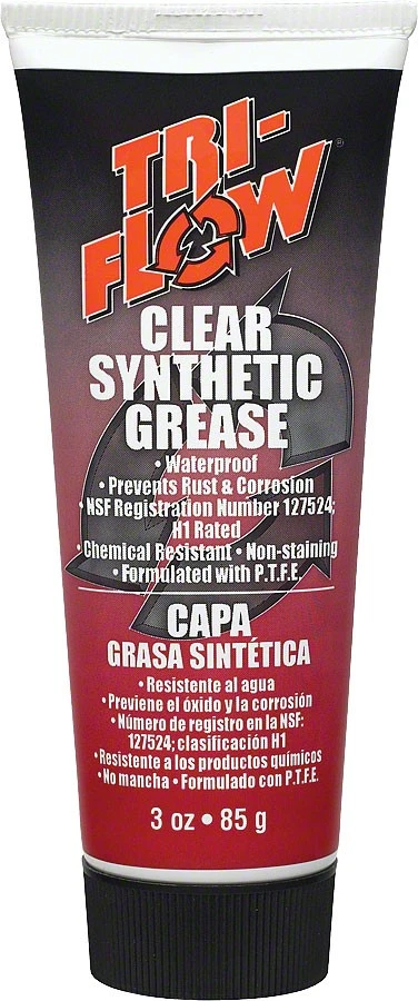 TriFlow Synthetic Grease with Teflon - Waterproof, Non-Melting Bike Lubricant, - Image 1 of 1