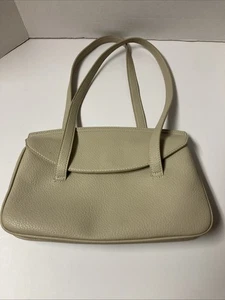 Antik Kraft Handtasche beige weiches Kunstleder Tasche Handtasche Schultertasche gebraucht, in einwandfreiem Zustand - Bild 1 von 8