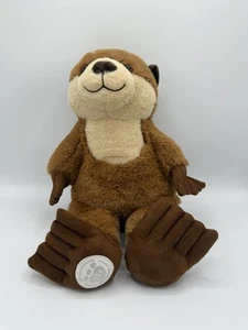 Peluche Build A Bear River Otter 25° Anniversario Patch Stampa Zampa - Foto 1 di 4