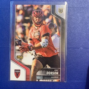 Tarjeta SP #9 Eric Dobson 2024 PLL Lacrosse 70/77 lámina azul paralelo - Imagen 1 de 1