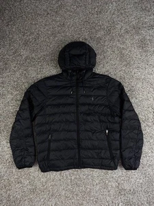 Chaqueta acolchada acolchada Polo Ralph Lauren negra grande para hombre - Imagen 1 de 13