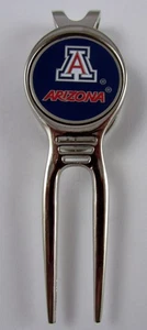 Pac Golf NCAA Gürtelclip Divot Reparaturwerkzeug Ballmark Silber Arizona Wildcats blau - Bild 1 von 2