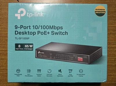 TP-Link TL-SF1009P - 9-Port 10/100Mbps Desktop Switch with 8-Port PoE - Image 1 of 2