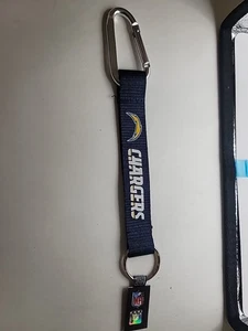 NFL Los Angeles Chargers  San Diego  Key Tag Chain Carabiner Hook Official Gear  - Picture 1 of 5